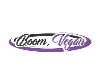 Boom, Vegan. logo design by samuraiXcreations