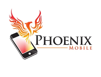 Phoenix Mobile logo design by DreamLogoDesign