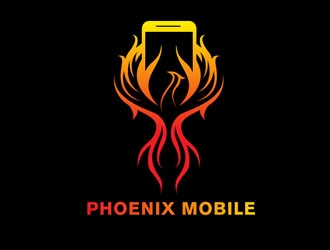 Phoenix Mobile logo design by LogoInvent