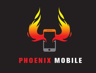 Phoenix Mobile logo design by LogoInvent