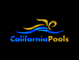 California Pools logo design by BrightARTS