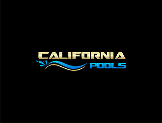 California Pools logo design by Republik