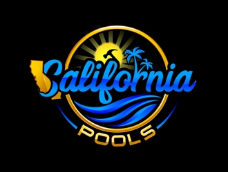 California Pools logo design by DreamLogoDesign