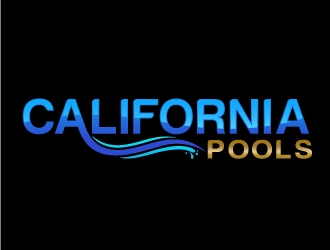 California Pools logo design by nexgen