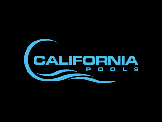 California Pools logo design by oke2angconcept