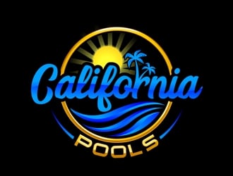 California Pools logo design by DreamLogoDesign