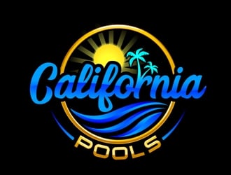 California Pools logo design by DreamLogoDesign