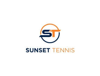 Sunset tennis  logo design by ammad