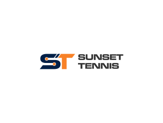 Sunset tennis  logo design by ammad