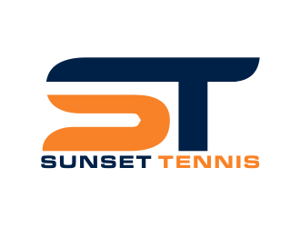 Sunset tennis  logo design by BintangDesign