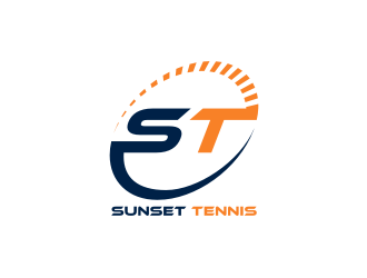 Sunset tennis  logo design by .::ngamaz::.