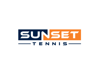 Sunset tennis  logo design by nurul_rizkon