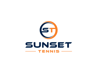 Sunset tennis  logo design by asyqh