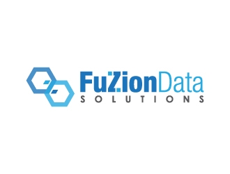 FuZionData Solutions logo design by gipanuhotko