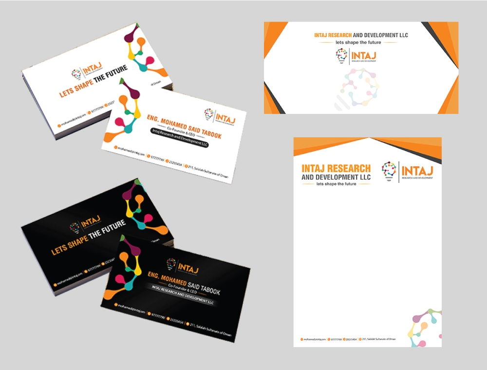 Intaj Research and Development logo design by Boomstudioz