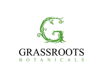 grassroots botanicals  logo design by logolady