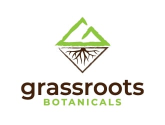 grassroots botanicals  logo design by jaize