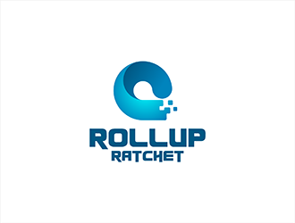 Rollup Ratchet logo design by hole