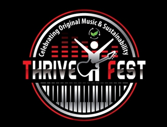 Thrive Fest logo design by logoguy