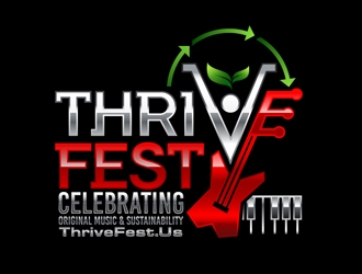Thrive Fest logo design by DreamLogoDesign