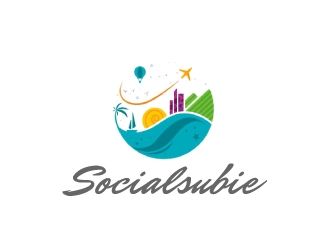 SocialSubie logo design by nehel