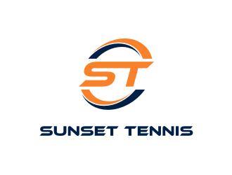 Sunset tennis  logo design by asyqh