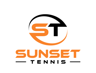 Sunset tennis  logo design by done