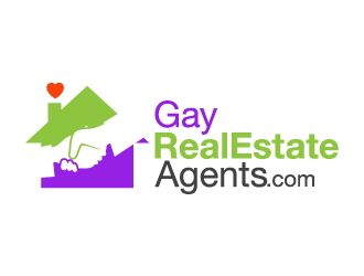 www.GayRealEstateAgents.com logo design by kgcreative
