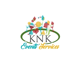 K N K Event Services LLC` logo design by samuraiXcreations