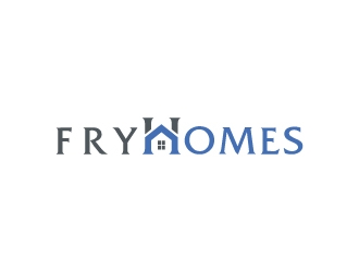 Fry Homes logo design by alxmihalcea