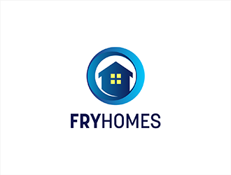 Fry Homes logo design by hole