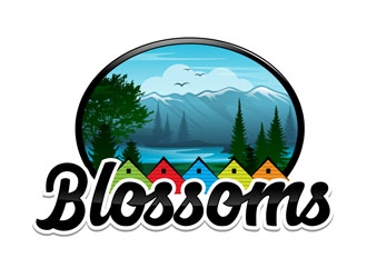 Blossoms  logo design by DreamLogoDesign