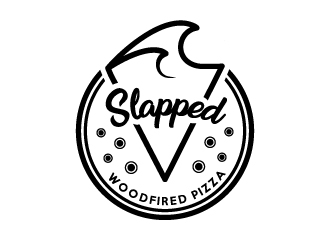 Slapped Woodfired Pizza logo design by alxmihalcea