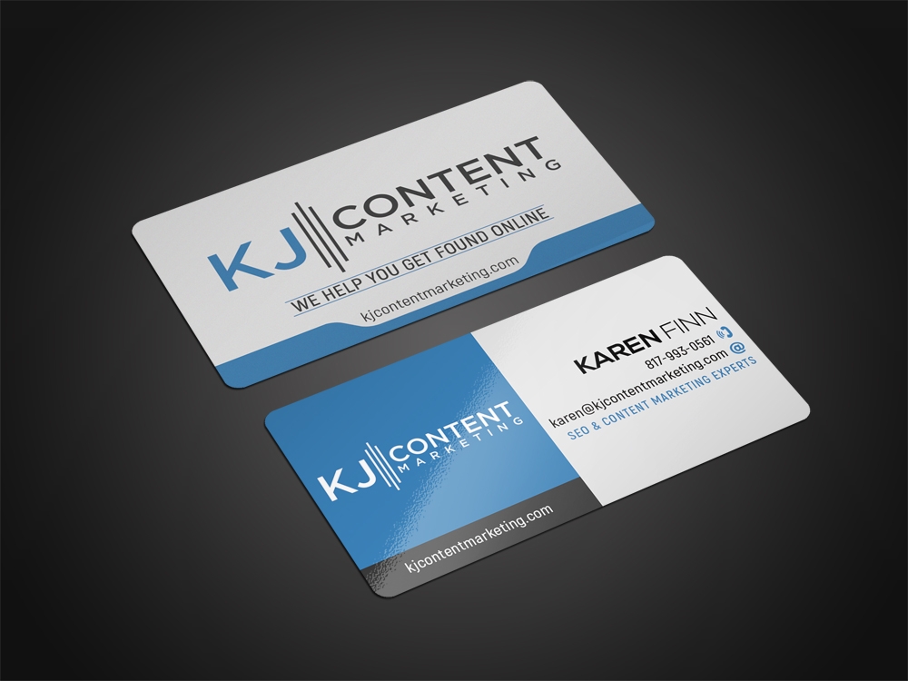 KJ Content Marketing logo design by aamir
