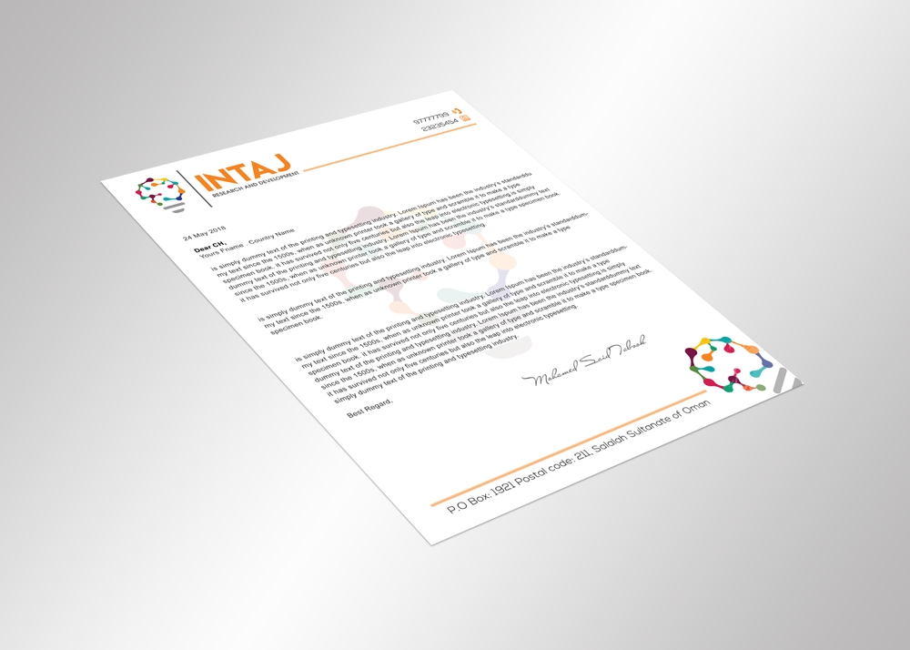 Intaj Research and Development logo design by aamir