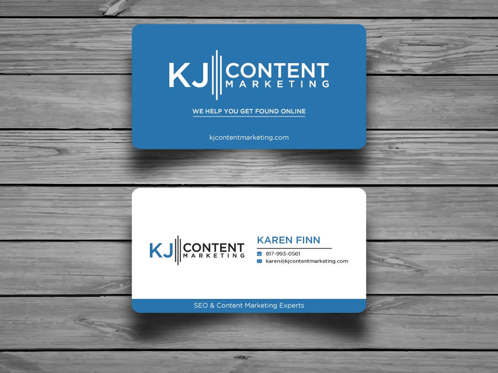 KJ Content Marketing logo design by labo