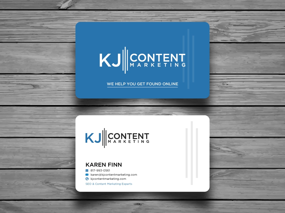 KJ Content Marketing logo design by labo