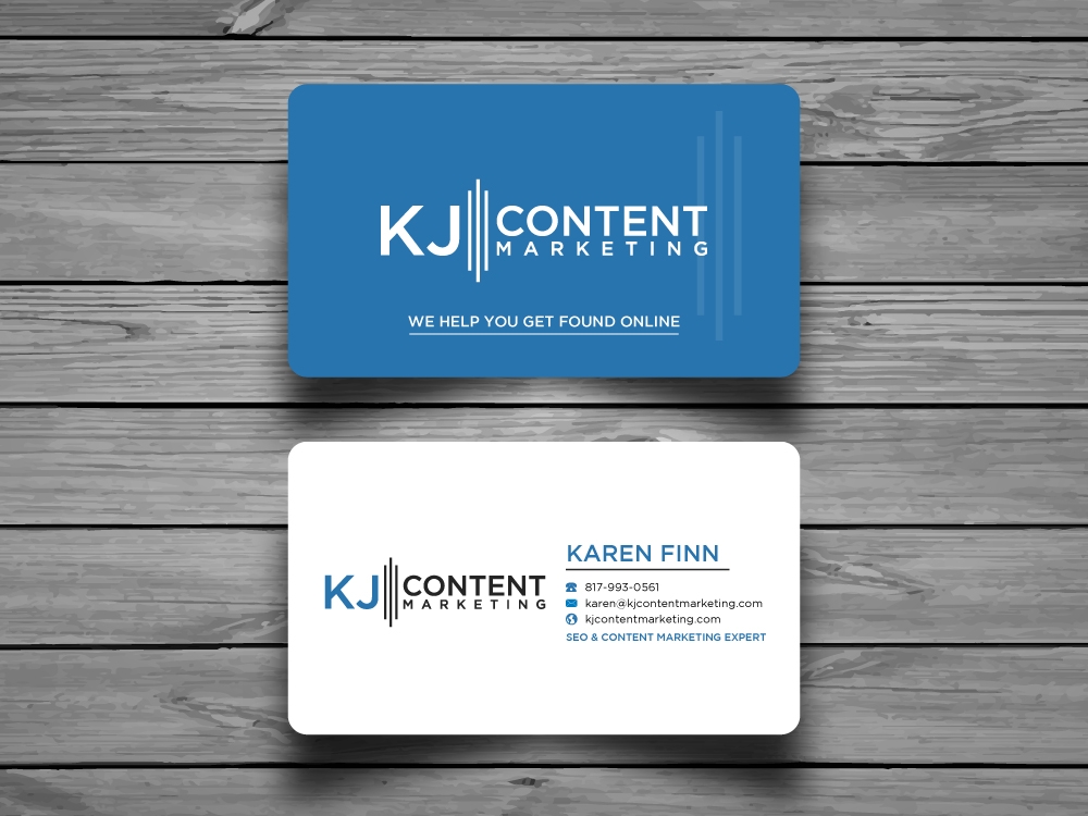 KJ Content Marketing logo design by labo