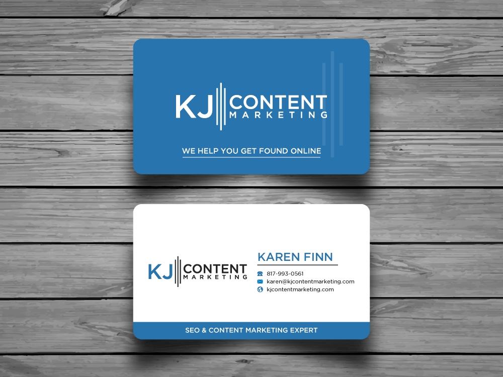 KJ Content Marketing logo design by labo
