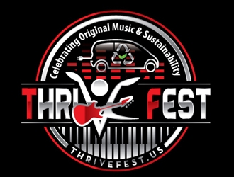 Thrive Fest logo design by logoguy