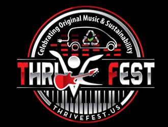 Thrive Fest logo design by logoguy