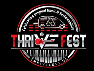 Thrive Fest logo design by logoguy