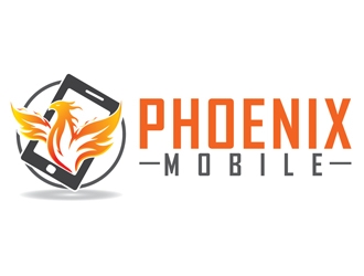 Phoenix Mobile logo design by logoguy