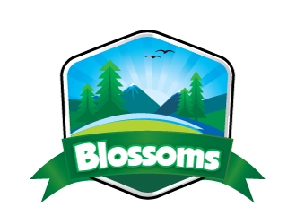 Blossoms  logo design by dshineart