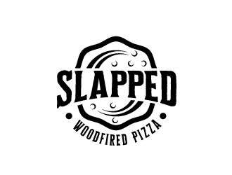 Slapped Woodfired Pizza logo design by Boomstudioz