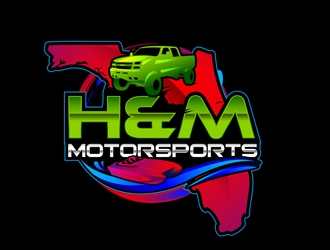H&M Motorsports logo design by DreamLogoDesign