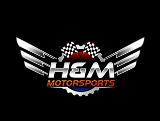 H&M Motorsports logo design by DreamLogoDesign