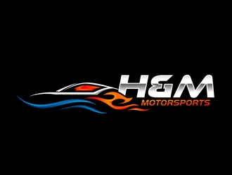 H&M Motorsports logo design by DreamLogoDesign