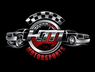 H&M Motorsports logo design by DreamLogoDesign