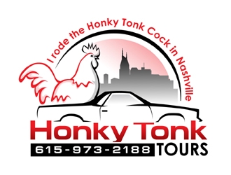 Honky Tonk Tours  logo design by MAXR